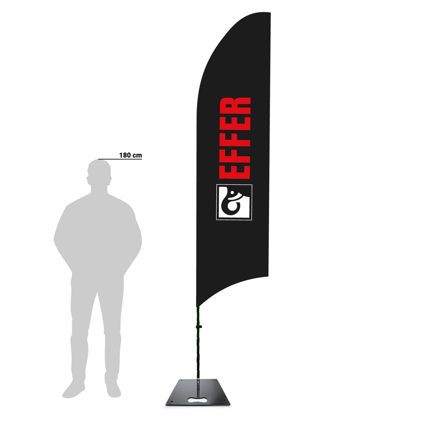 Beachflag EFFER 3m | Komplett-Set