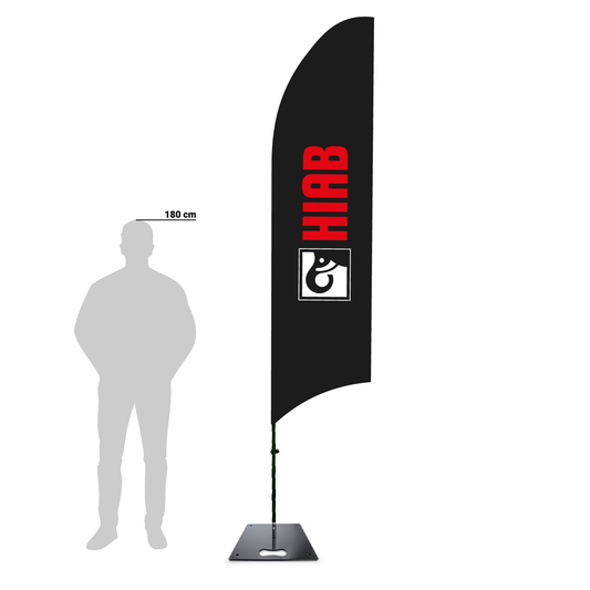 Beachflag HIAB 3m | Komplett-Set